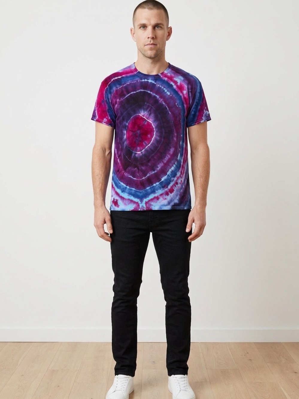 Handcrafted Ice Dyed T-Shirt NWT Size Large